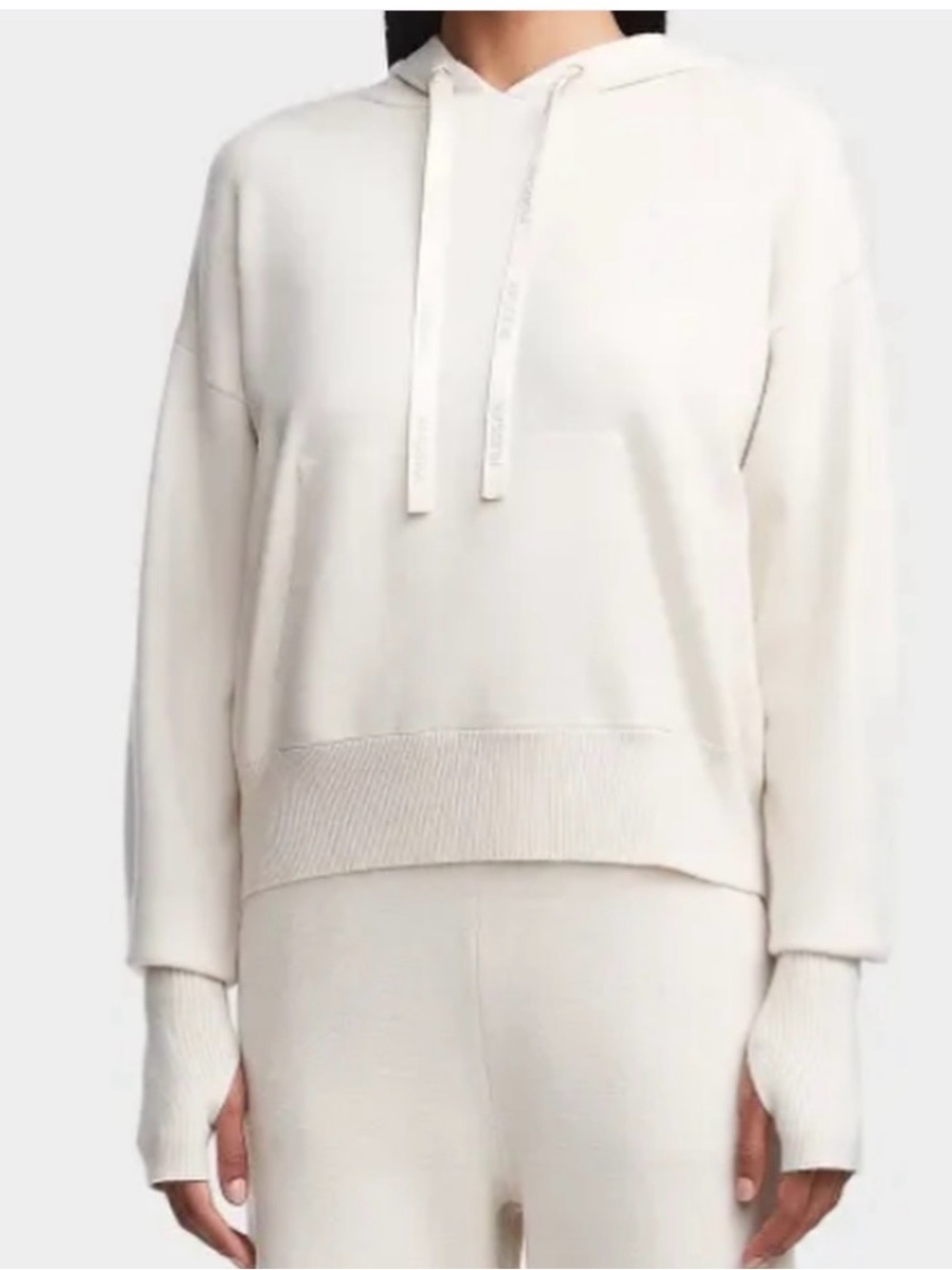RUDSAK ESSI knit hoodie in Ivory